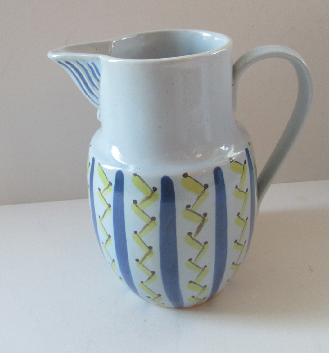 Large 1950s Buchan Stoneware Jug Hebrides Pattern