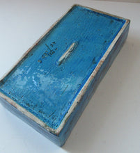 Load image into Gallery viewer, RARE Vintage BITOSSI Rimini Blu Studio Pottery Oblong Open Dish. Pesce (Fish) Design by Aldo Londi
