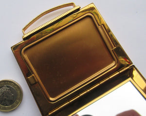 1950s Vintage Powder Compact in Shape of a Handbag. Mascot