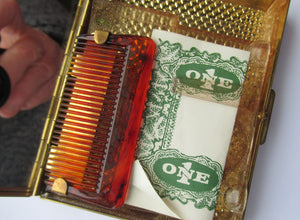 Vintage 1950s Cache Kit or Vanity Cash Box by Menda USA