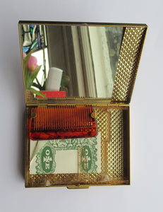 Vintage 1950s Cache Kit or Vanity Cash Box by Menda USA