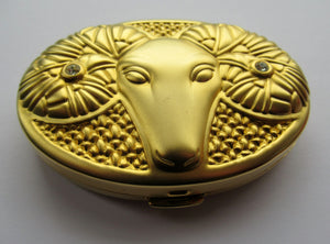 Estee Lauder Powder Compact Aries the Ram Zodiac 
