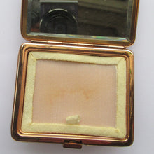 Load image into Gallery viewer, French 1950s Powder Compact Jewel Encrusted Top
