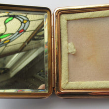 Load image into Gallery viewer, French 1950s Powder Compact Jewel Encrusted Top
