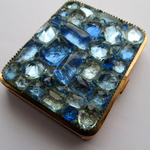 Load image into Gallery viewer, French 1950s Powder Compact Jewel Encrusted Top
