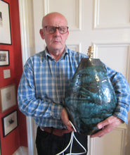 Load image into Gallery viewer, Peter Ellery Newlyn Studio Pottery Lamp Base Bowjey Cornish Art Pottery
