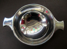 Load image into Gallery viewer, Solid Silver Drinking Quaich 1930 Birmingham Hallmark Art Deco Design
