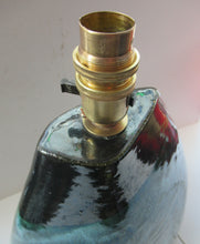 Load image into Gallery viewer, Peter Ellery Newlyn Studio Pottery Lamp Base Bowjey Cornish Art Pottery
