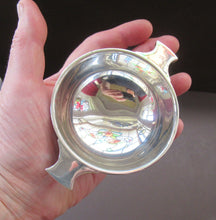 Load image into Gallery viewer, Solid Silver Drinking Quaich 1930 Birmingham Hallmark Art Deco Design
