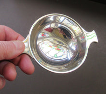 Load image into Gallery viewer, Solid Silver Drinking Quaich 1930 Birmingham Hallmark Art Deco Design
