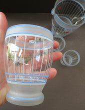 Load image into Gallery viewer, Mid Cenuty Modern Vintage Glass Lemonade Set with Floral Pattern 1940s 1950s
