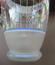 Load image into Gallery viewer, Mid Cenuty Modern Vintage Glass Lemonade Set with Floral Pattern 1940s 1950s
