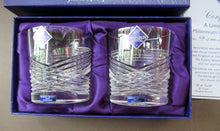 Load image into Gallery viewer, Confluence Boxed Edinburgh Crystal Whisky Tumblers. Limited Edition 2000
