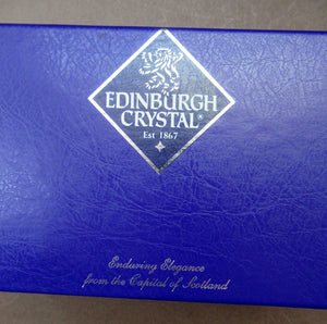 Confluence Boxed Edinburgh Crystal Whisky Tumblers. Limited Edition 2000