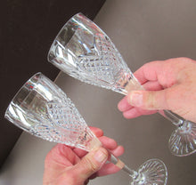 Load image into Gallery viewer, Edinburgh Crystal Millemmium Large Wine Glasses Etched Mark

