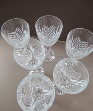 Load image into Gallery viewer, Edinburgh Crystal Millemmium Large Wine Glasses Etched Mark
