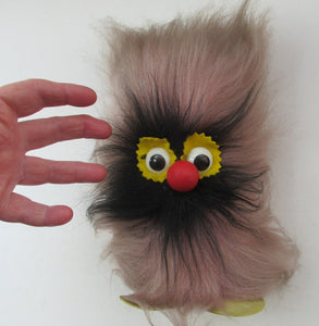 1960s Fuzzy Wuzzy Hairy Gonk: Fairground Prize Vintage Toys