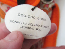 Load image into Gallery viewer, Very Rare ORIGINAL Vintage 1960s Goo-Goo GONK (London). Gonk Textile Toy with Original Paper Label
