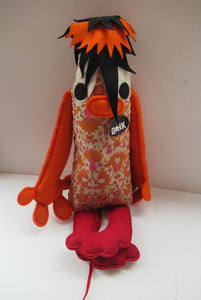 Very Rare ORIGINAL Vintage 1960s Goo-Goo GONK (London). Gonk Textile Toy with Original Paper Label