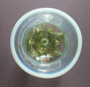 Antique Webb Glass or Walsh Walsh Thorn Glass Bowl Vase