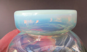 Antique Webb Glass or Walsh Walsh Thorn Glass Bowl Vase
