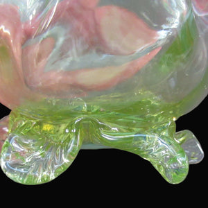 Antique Webb Glass or Walsh Walsh Thorn Glass Bowl Vase