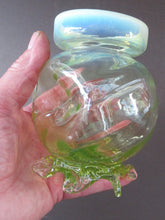 Load image into Gallery viewer, Antique Webb Glass or Walsh Walsh Thorn Glass Bowl Vase
