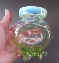 Load image into Gallery viewer, Antique Webb Glass or Walsh Walsh Thorn Glass Bowl Vase
