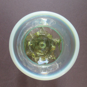 Antique Webb Glass or Walsh Walsh Thorn Glass Bowl Vase