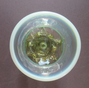 Antique Webb Glass or Walsh Walsh Thorn Glass Bowl Vase