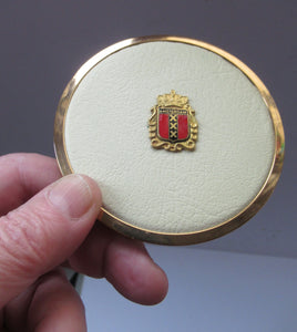 Vintage Face Powder Compact with Amsterdam City Crest