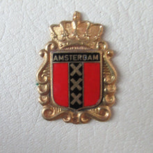 Load image into Gallery viewer, Vintage Face Powder Compact with Amsterdam City Crest
