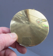 Load image into Gallery viewer, 1960s Stratton Gold Tome Flying Ducks Powder Compact
