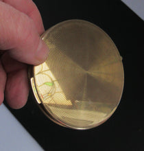 Load image into Gallery viewer, 1960s Stratton Gold Tome Flying Ducks Powder Compact
