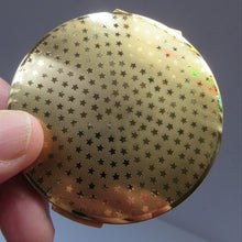 Load image into Gallery viewer, 1960s Stratton Powder Compact. Blue Enamel with Fleur de Lis
