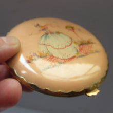 Load image into Gallery viewer, 1930s Art Deco Celluloid Compact with Crinoline Lady Decoration
