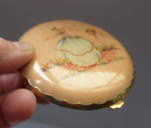 Load image into Gallery viewer, 1930s Art Deco Celluloid Compact with Crinoline Lady Decoration
