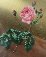 Load image into Gallery viewer, Vintage 1960s Mascot Pink Rose Compact with Lipstick Mirror
