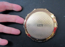 Load image into Gallery viewer, Stratton 1960s Red Enamel Powder Compact with Gold Pheasant Image
