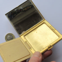 Load image into Gallery viewer, Vintage 1950s Oblong Powder Compact with Mother of Pearl Lid
