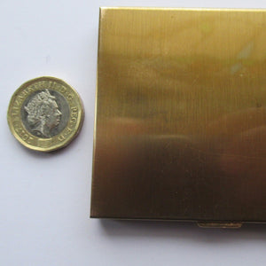 Vintage 1950s Oblong Powder Compact with Mother of Pearl Lid