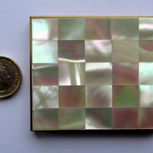 Load image into Gallery viewer, Vintage 1950s Oblong Powder Compact with Mother of Pearl Lid
