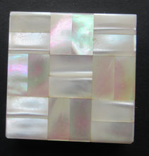 Load image into Gallery viewer, Miniature Square Powder Compact with Mother of Pearl Lid
