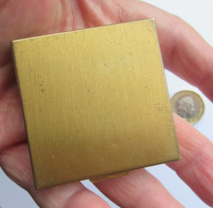 Miniature Square Powder Compact with Mother of Pearl Lid