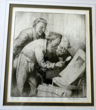 Load image into Gallery viewer, 1920s Percy Lancaster Three Print Connoisseures Limited Editiion Etching. Pencil Signed
