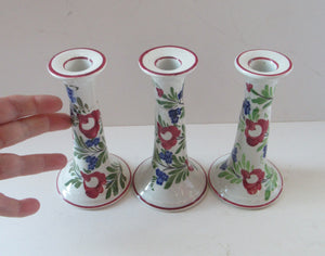 Antique Scottish Pottery Kirkcaldy Methven Airlie Ware Candlesticks