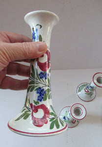 Antique Scottish Pottery Kirkcaldy Methven Airlie Ware Candlesticks