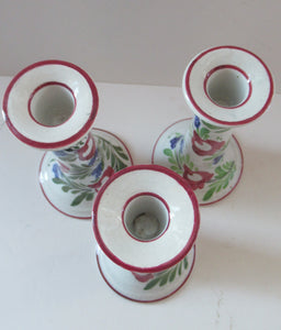 Antique Scottish Pottery Kirkcaldy Methven Airlie Ware Candlesticks