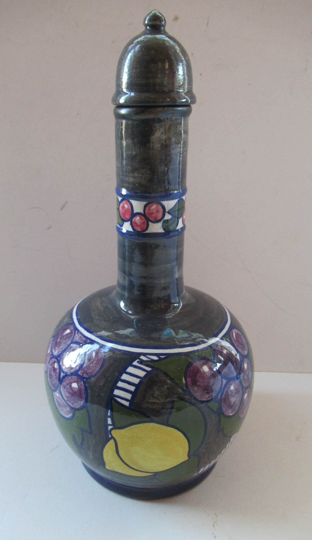 Art Pottery Scottish Pottery Mak Merry 1920s Tall Bottle Vase