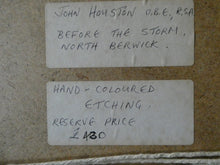 Load image into Gallery viewer, John Houston Storm over North Berwick Etching 

